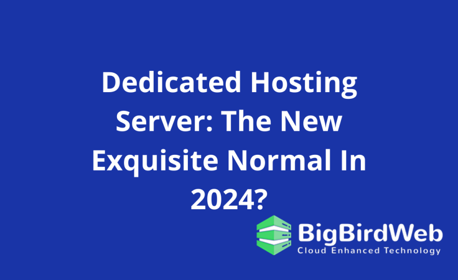 dedicated hosting server