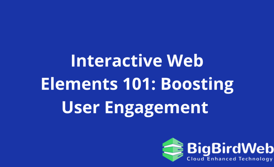 interactive web element