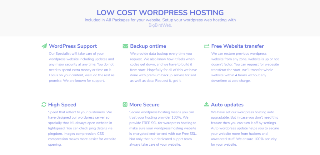 WordPress hosting provider